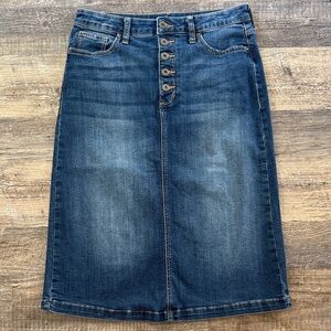 Denim Midi Skirt 8